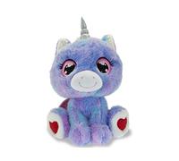 Teorema Giocattoli, Unicorno Peluche Eco-Friendly con Occhi Grandi Glitterati, Pupazzo Morbido Viola 45 cm, Bambina