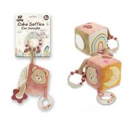 Teorema, GOGO Cubo Morbido Sensoriale Neonato con accessori rosa e Massaggiagengive - Giochi 0-12 Mesi, Palla Sensoriale, Gioco Prima Infanzia, Regalo Nascita Bimba