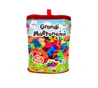 Teorema, GOGO Grandi Mattoncini per Bambini 18+ Mesi - Set 165 Pezzi Colorati con Mattoncini Grandi ad Incastro, Personaggi e Accessori - Gioco Costruzioni Creativo per Bambini Prima Infanzia