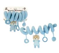 Teorema, GOGO Spirale Rosa Passeggino Neonato Orsetto Morbido Massaggia Gengive 50 cm - Gioco Sensoriale 0-3 Mesi, Peluche attività da Appendere per Carrozzina Lettino Culla
