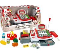Teorema - Registratore di Cassa, Giocattolo per Bambini, con Scanner e Rullo per Scontrino, con Accessori