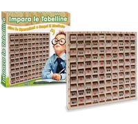 Teorema Gioco in legno Tabelline 40185 - Multicolore - Scatola con finestra