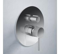 Teorema LAB rubinetto vasca/doccetta per 2-3 uscite, con raffinata struttura a diamante, per corpo incasso, 9JC06CR, LAB cromo [Rubinetteria Bagno > Rubinetteria Doccia]