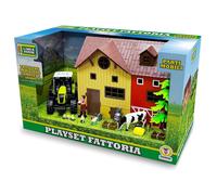 Teorema Giocattoli, Playset Fattoria Animali Bambini con Stalla, Trattore con Luci e Suoni, Mucca e Tanti Accessori, Giochi Educativi 3 Anni, Stalla Giocattolo
