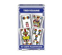 Teorema - Mazzo di Carte Trevisane (Italia), composto da 40 Carte da Gioco Regionali Plastificate