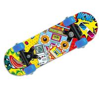 Teorema - Mini Skateboard Antiscivolo per Bambini, Con Pedana Antiscivolo, Telaio e Ruote in Plastica, Porta Massima 20 Kg