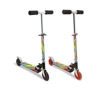 Teorema - Monopattino Pieghevole a 2 Ruote in Alluminio, Portata Max 50kg, Ruote in PVC 120mm, Altezza Regolabile fino a 78cm, Pedana Antiscivolo, Freno Posteriore
