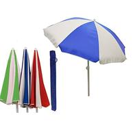 Teorema - Ombrellone da Spiaggia in Poliestere, Diametro 200cm, Tubo 28/32 mm, Altezza 104cm, con Borsa da Trasporto in PVC