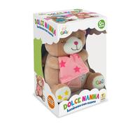Teorema Orsetto Peluche 25 cm con Luce Proiettore Cielo e Melodia Ninna Nanna