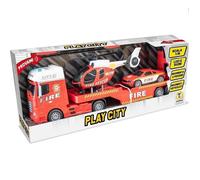 Teorema Play City Tir Camion Vigili del Fuoco con Elicottero e Auto