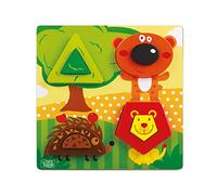 Teorema - Puzzle 3D in Legno per Bambini 8 Pezzi Animali Foresta