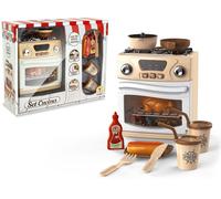 Teorema Giocattoli 66983 - Cucina Giocattolo per Bambini con Forno e Accessori, Nocciola
