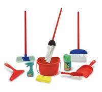 Teorema - Set Pulizie della Casa, Kit Giocattolo per Bambini, 12 Pezzi con Scopa, Paletta, Mocio, Secchio, Lavavetri e Acchiappa Polvere