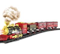 Teorema - Treno Classico a Vapore, Giocattolo per bambini, con Luci e Suoni, Vapore Reale, con Pista lunga 177cm