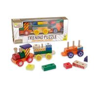TRENO LEGNO PUZZLE TRAINABILE