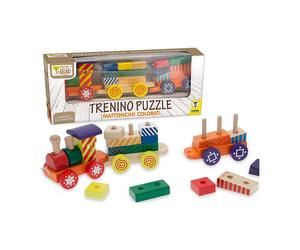 Teorema Treno Colorato con Formine, Legno