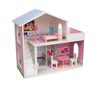 Teorema - Villetta dei Sogni in Legno, Casa delle Bambole, con Tanti Accessori, Altezza 47cm