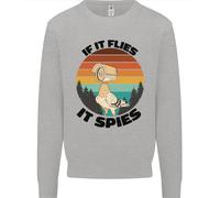 Teoria Del Complotto Se Le Mosche Spiano Gli Uccelli Maglione Divertente Uomo