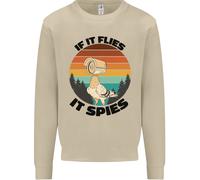 Teoria Del Complotto Se Le Mosche Spiano Gli Uccelli Maglione Divertente Uomo