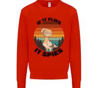 Teoria Del Complotto Se Le Mosche Spiano Gli Uccelli Maglione Divertente Uomo