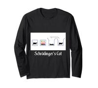 Teoria del gatto di Schrödinger Tee Sovrapposizione quantistica Maglia a Manica
