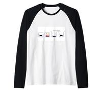 Teoria del gatto di Schrödinger Tee Sovrapposizione quantistica Maglia con Maniche Raglan