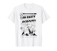 Teoria della cospirazione del Pianeta riavvio Retro Comic Book Tee Maglietta