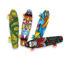 TEOSPORT - SKATEBOARD RUOTE LED MULTI ABEC-7 57 CM