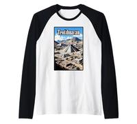 Teotihuacan Antica Città Maglia con Maniche Raglan