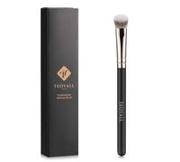 TEOYALL Pennello correttore per il contorno occhi, piccolo e piatto con setole sintetiche angolate, copertura impeccabile, multiuso con liquido, crema e cipria