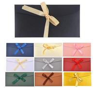 TEOZBLU 10 Pcs Buste Colorate Per Lettere, Buste Lettere Colorate Con Nastri, Biglietti Auguri, 10 Couleurs Buste Di Carta Kraft, Busta Da Lettera Vintage Per Natale, Matrimonio, Compleanno, 22 *11 Cm