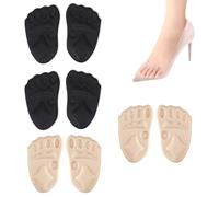TEOZBLU 4 Paia Metatarsali Donna, Cuscinetti Per Avampiede, Antiscivolo, Confortevoli E Traspiranti, Cuscinetti Per Scarpe, Cuscinetti Metatarsali Donna