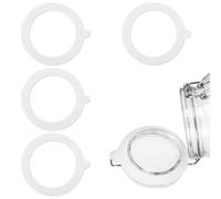 TEOZBLU 4 pcs Guarnizioni Di Ricambio In Silicone,Guarnizioni Barattoli Ermetici,Guarnizioni Per Barattoli Di Ricambio, Per Conserve E Conserve, Guarnizioni Di Ricambio-55mm