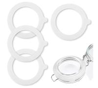 TEOZBLU 4 pcs Guarnizioni Di Ricambio In Silicone,Guarnizioni Barattoli Ermetici,Guarnizioni Per Barattoli Di Ricambio, Per Conserve E Conserve, Guarnizioni Di Ricambio