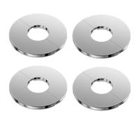 TEOZBLU 4 Pezzi Split Due Pezzi Cromato Valvola In Acciaio Inox Rubinetto, Diametro interno 28 mm, Copertura Del Rubinetto, Valvola Coperchio Del Foro Rubinetto Plug