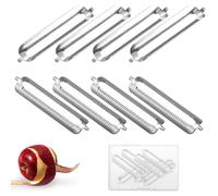 TEOZBLU 8 Pezzi Coltello Di Ricambio Pelaverdure, Sbucciatore Turbo Lame Di Ricambio Per Sbucciatore Piatto Professionale