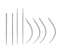 TEOZBLU 8pcs Taper Piercing Inserimento Permit Corpo Taper Acciaio Chirurgico 16g 18g Orecchio/Naso/Labbra/Sopracciglio/Pancia/Capezzolo/Lingua Assistente Inseritore Kit Piercing,Ago Cannula Piercing