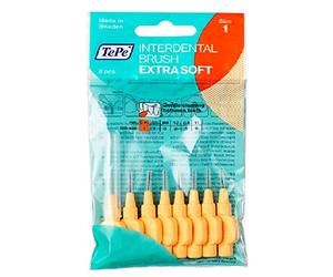 TePe - 16 spazzolini interdentali, extra morbidi, 0,45 mm, colore: arancione chiaro