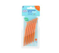 Scovolino TePe, Angle, Arancione, 0.45/ISO 1, 6pz | Pulizia interdentale facile ed efficace, Rimozione placca interdentale, Per spazi stretti, Per gengive sane