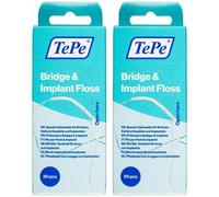 Tepe Filo Ponti & Impianti Tepe Bridge & Implant Floss 30 Pezzi 2x1 St