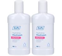 TePe® Hydrating Mouthwash Collutorio Bocca Secca Senza Aroma 2x500 ml