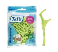 TePe Mini Flosser, 36 pezzi, filo interdentale per denti, efficace strumento per rimozione della placca interdentale, per una pulizia facile tra i denti, per spazi stretti