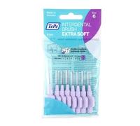 Scovolino TePe, Extra Soft, Viola, 1.1mm/ISO 6, 8pz, rimozione placca, pulizia interdentale efficace, per spazi larghi