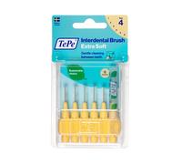 TePe Scovolino extra morbido giallo 0,7 mm - Scovolino interdentale contro la placca, 6 scovolini