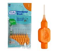 TePe Scovolino, Original, Arancione, 0.45mm/ISO 1, 8pz, rimozione placca, pulizia interdentale efficace, filo interdentale, per spazi stretti