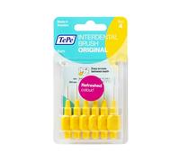 TePe Scovolino Original giallo 0,7 mm - Scovolino interdentale per rimuovere la placca, 6 pezzi