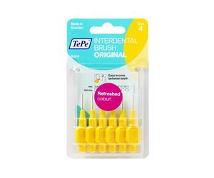 TePe Scovolino Original giallo 0,7 mm - Scovolino interdentale per rimuovere la placca, 6 pezzi
