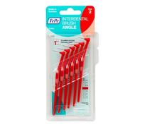 TePe Spazzola ad angolo interdentale, rosso, 0,5 mm/ISO 2, 6 pezzi, pulizia interspaziale, rimozione della placca per denti con spazi stretti, garantisce gengive e denti forti, confezione di cartone
