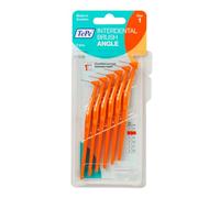 TePe Spazzola interdentale angolare, arancione, 0,45 mm/ISO 1, 6 pezzi, pulizia interspaziale, rimozione della placca per denti con spazi stretti, garantisce gengive forti, confezione di cartone