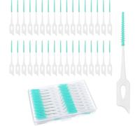 Tepe - Spazzole interdentali, in silicone, adattabile, per proteggere i denti, la pulizia orale, 200 pezzi, colore: verde